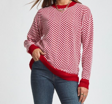 Candy Cane Christmas Sweater