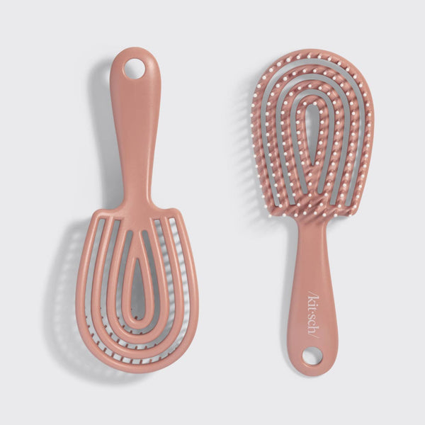 KITSCH - Mini Terracotta Detangling Flexi Brush - Steel Grace