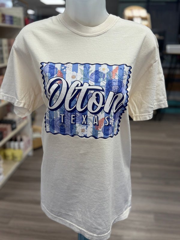 Olton Stripe Floral Tee
