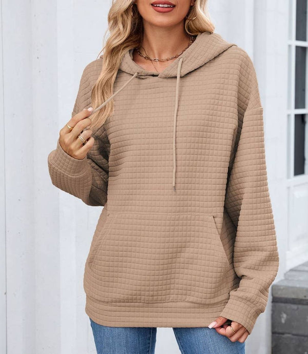 Autum Textured Hooded Sweatshirt