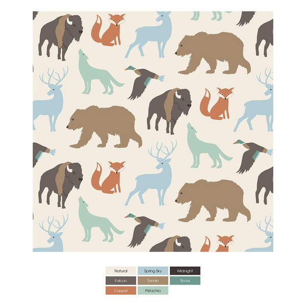 Kickee Pants Footie with 2 Way Zipper - National Wildlife Federation