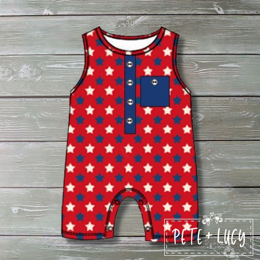 Home of the Brave Boy Romper