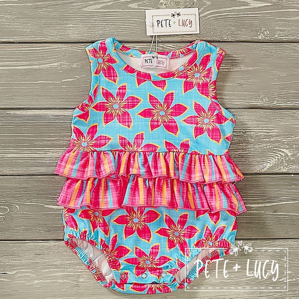 Happy Hibiscus - Girl Infant Romper