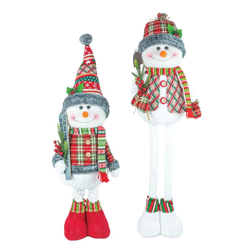 Snazzy Snowman Stretch Leg