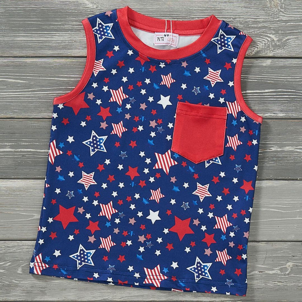 Star Spangled Boy Top