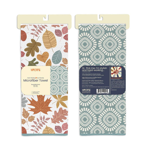 WerkShoppe - Leaf Impressions Microfiber Kitchen Towel