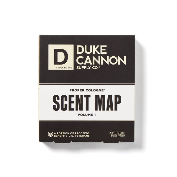 Duke Cannon - Proper Cologne - Scent Map 3-Pack (Sawtooth/Midway/Huron)