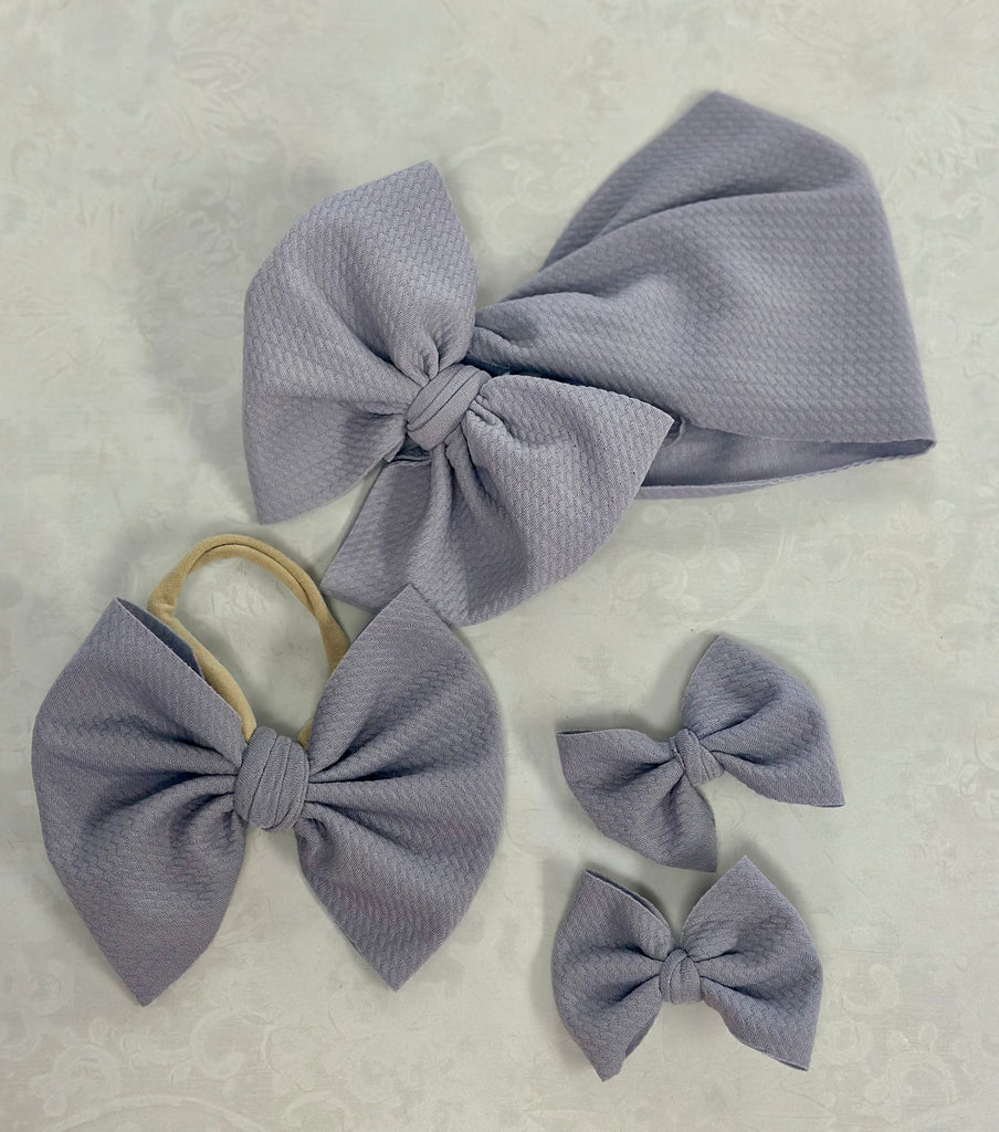 Light Grey Bow Collection