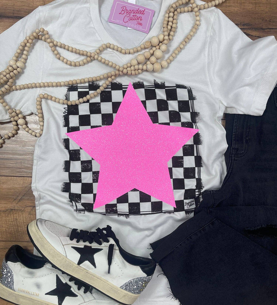 Checkered Star Tee