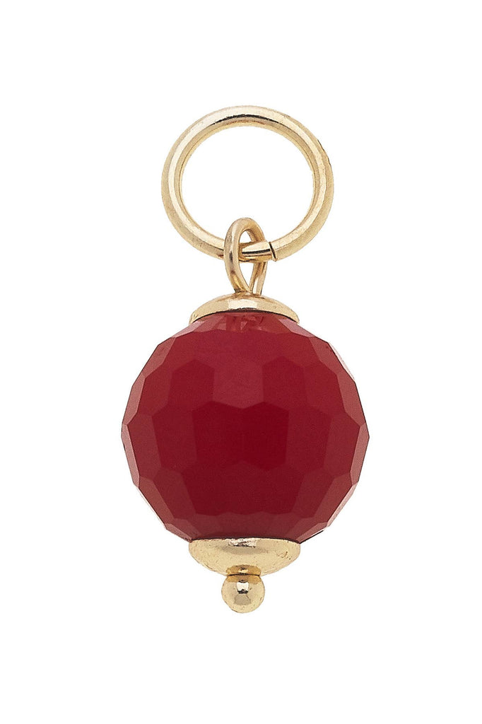 Resin Bead Charm: Red