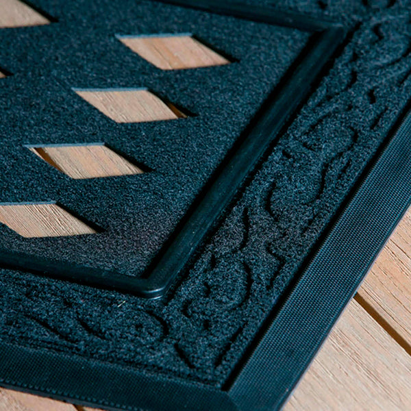 Evergreen Black Scroll Sassafras Mat Tray