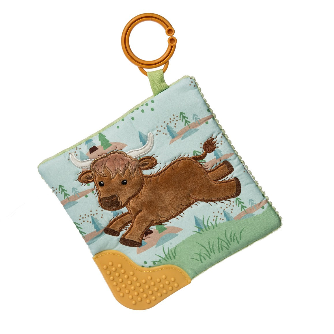 Hetty Highland Cow Crinkle Teether – Steel Grace