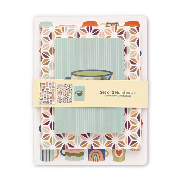 WerkShoppe - But First Coffee Stitched Notebook Set