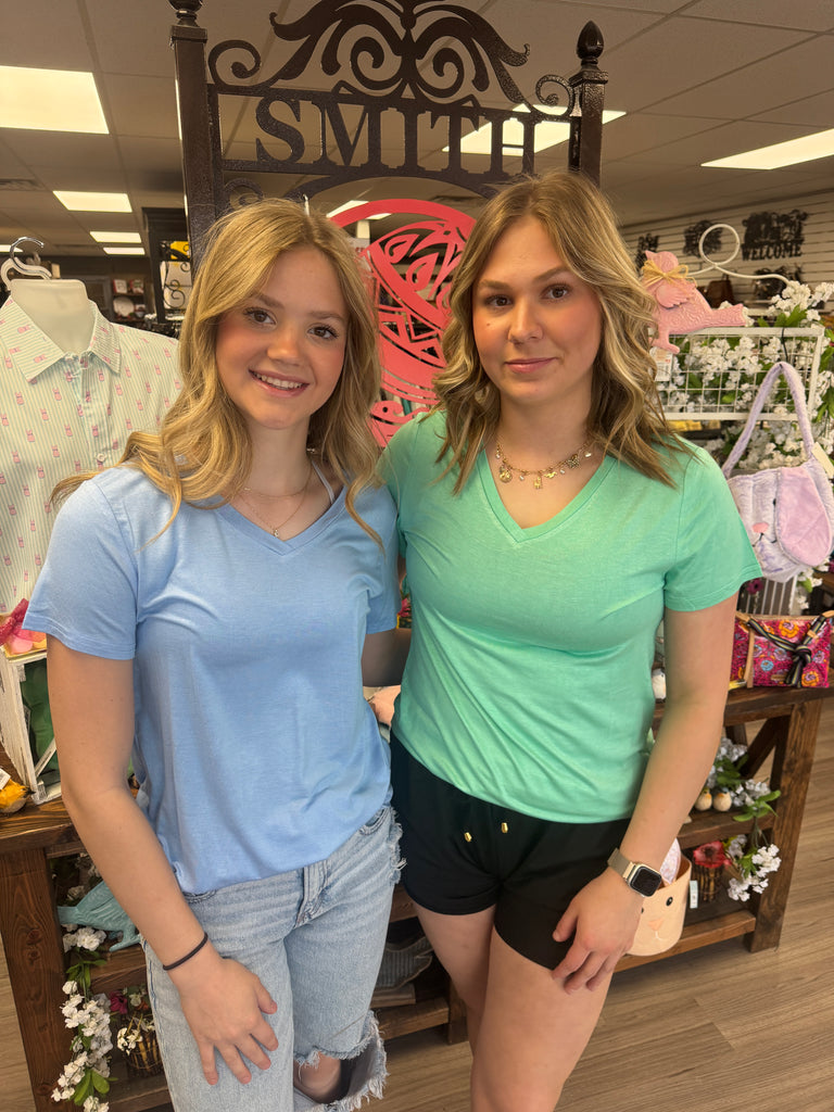 Jess Lea Basic Tee - Spearmint