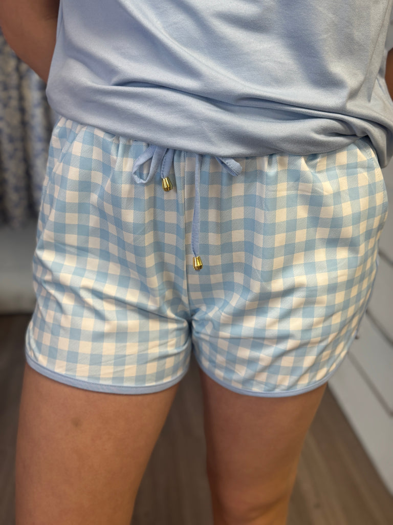 Jess Lea - Springtime Blue Gingham Everyday Shorts