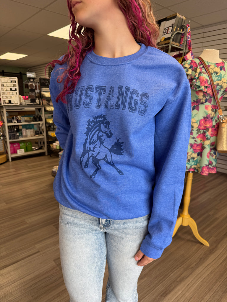 Mustangs Tone on Tone Sweatshirt
