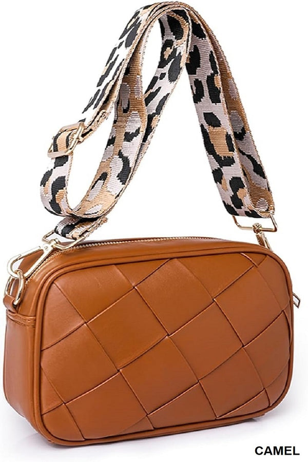 Leopard Strap Crossbody Shoulder Bag