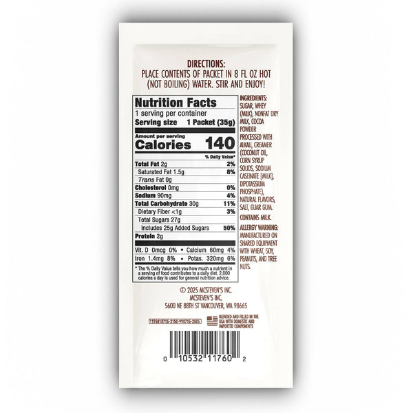 McSteven's - Cowboy Christmas Chocolate Cocoa (1.25oz Packets)