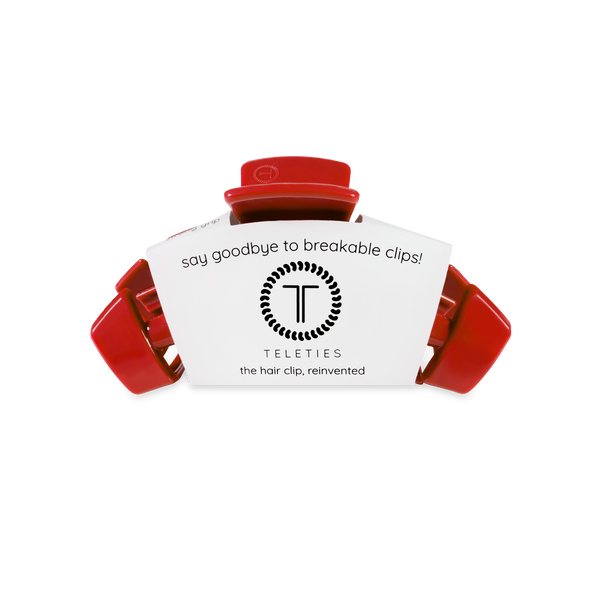TELETIES - Classic Hair Clip | Small | Red Carpet Ready