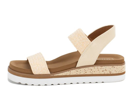 Yellowbox Terry Flatform Ivory Sandal