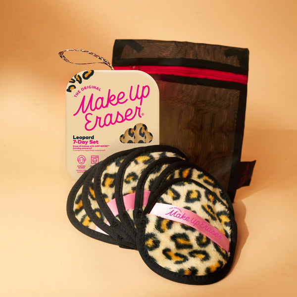 MakeUp Eraser 7-Day Set-Leopard - Steel Grace