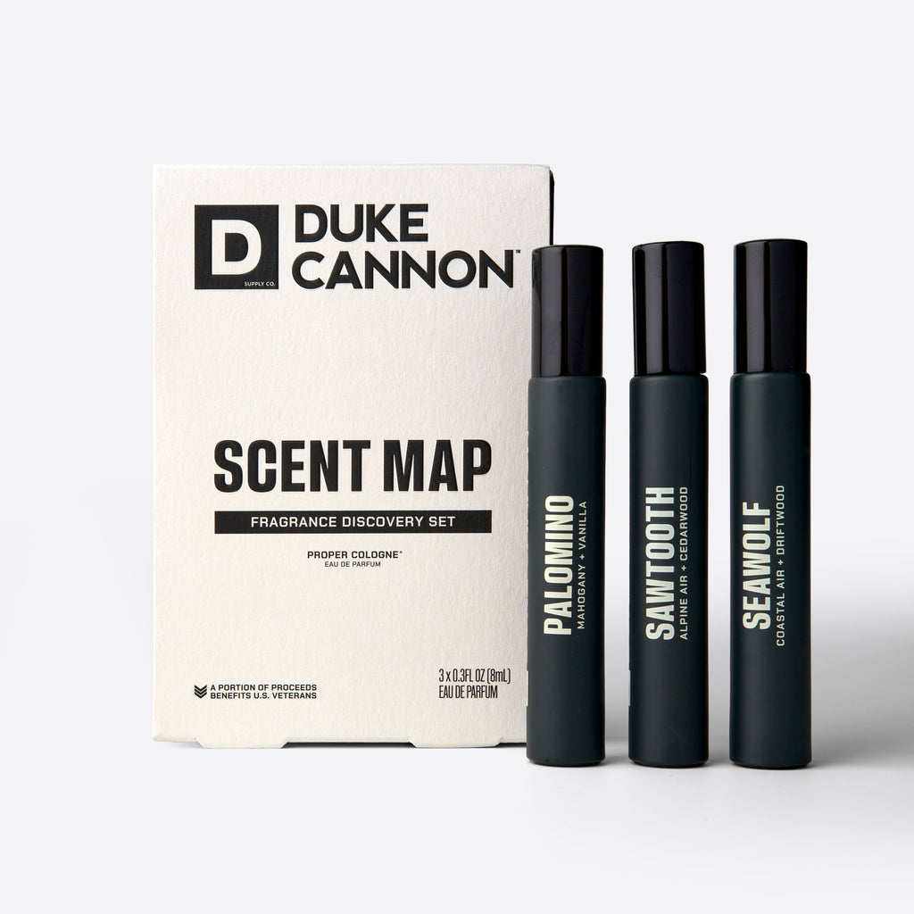 Duke Cannon - Proper Cologne - Scent Map Fragrance Discovery Set