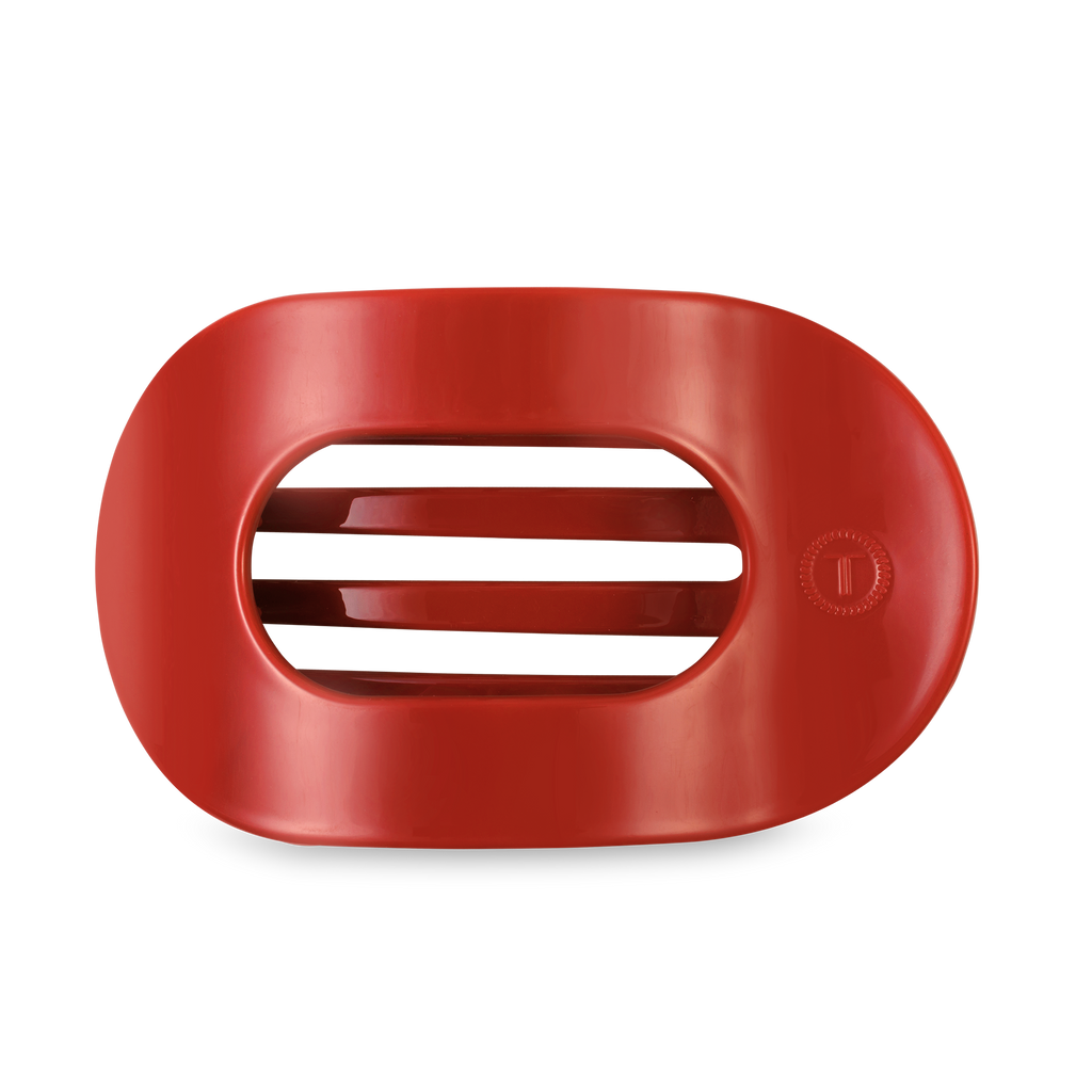 TELETIES - Flat Round Hair Clip | Large | Red Carpet Ready