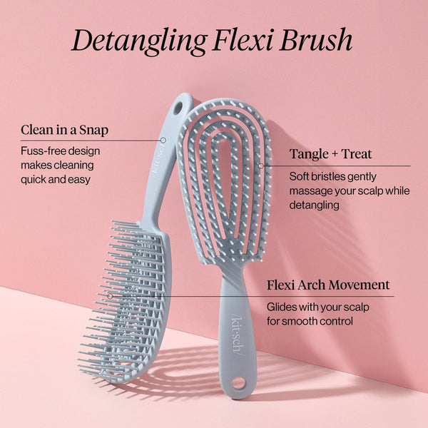 KITSCH - Detangling Flexi Brush - Haze Blue