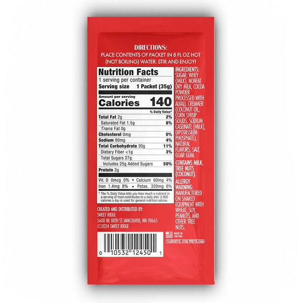 McSteven's - SweetRidge Santa's Fav Double Choc. Cocoa (1.25oz Packets)