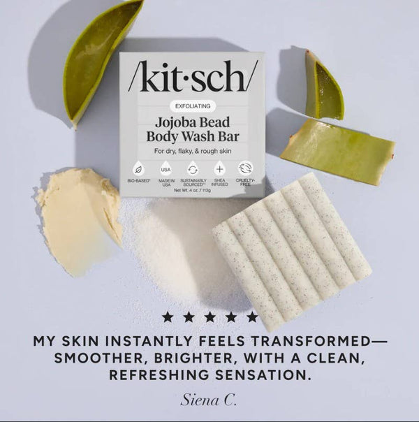 KITSCH - Jojoba Bead Exfoliating Body Wash Bar
