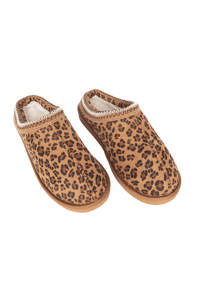 Leopard Print Embroidered Cute Slippers: Leopard