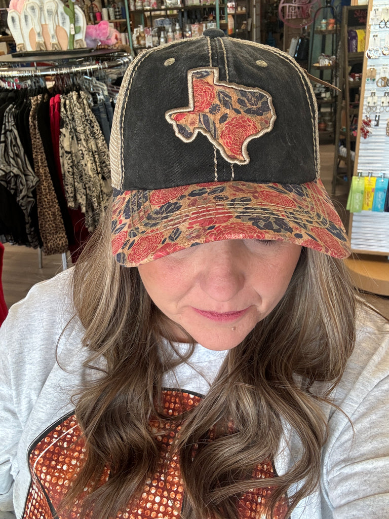 Texas Floral Cap