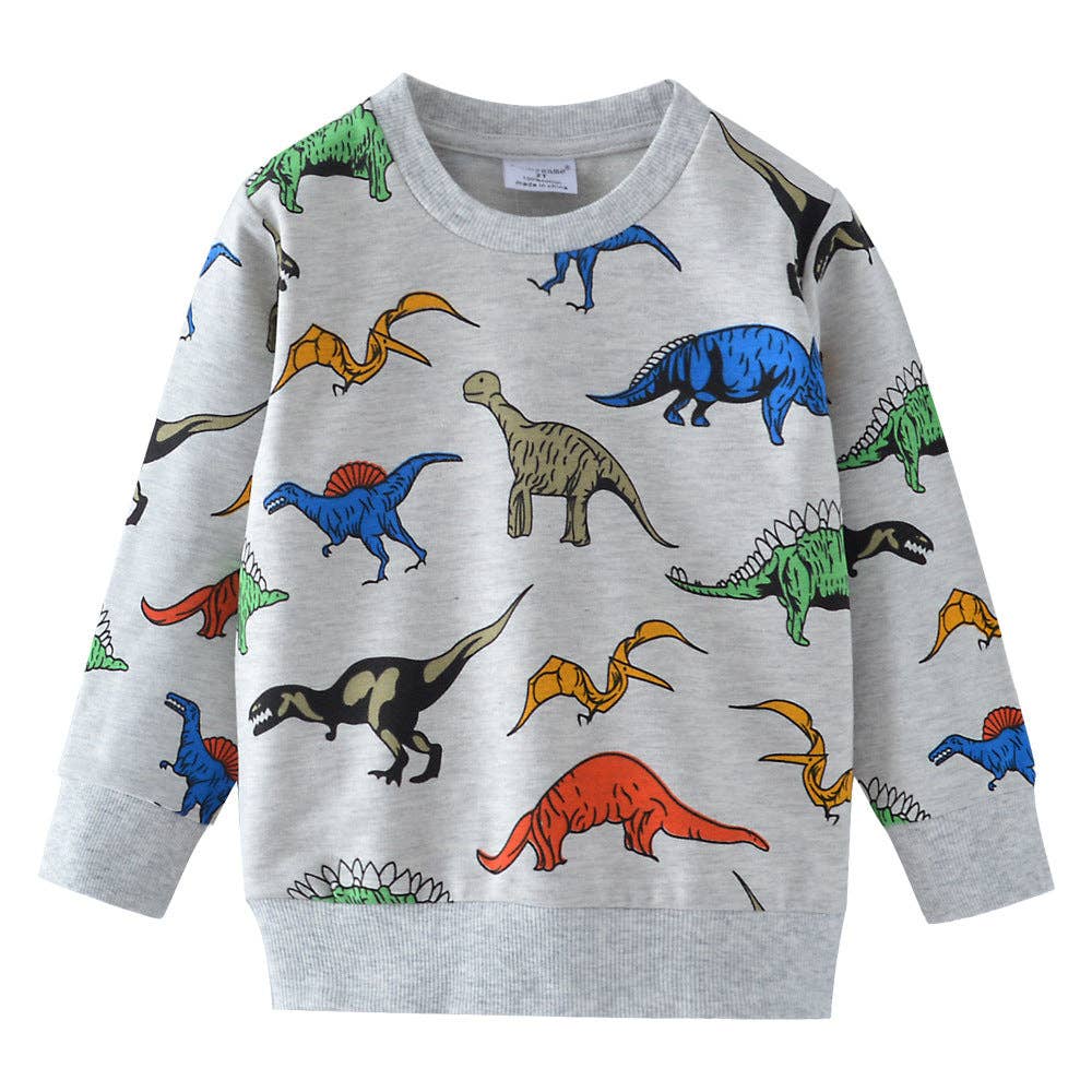The Find Peaks - Cute Cartoon Cotton Sweatshirt for Boys: 9010 / 2T(90cm)