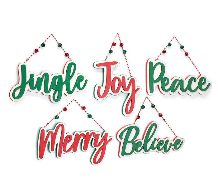 Christmas Words Wall Hanging