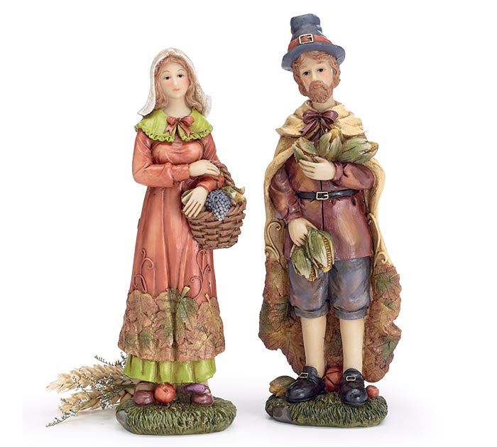 FALL LEAF PILGRIM COUPLE