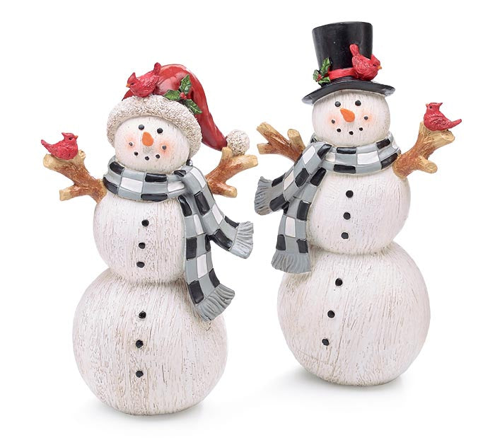 Snowman Figurine in Hats