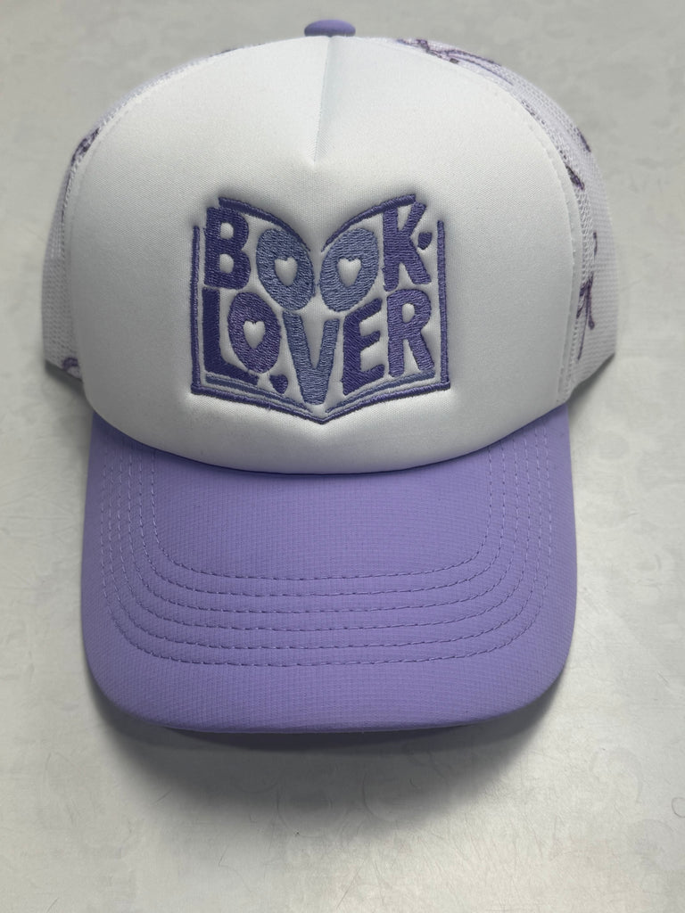 Book Lover Purple Bow Trucker Cap
