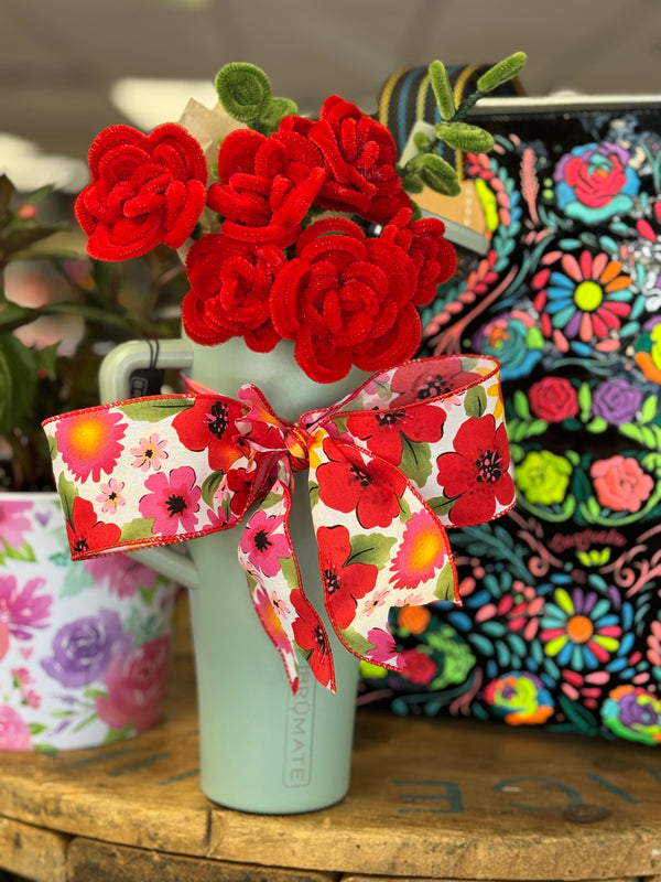 Pipe Cleaner Roses Bouquet