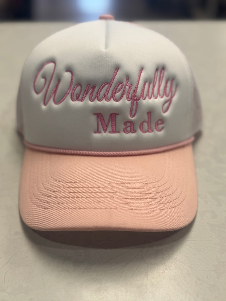 Wonderfully Made Pink Bow Trucker Cap