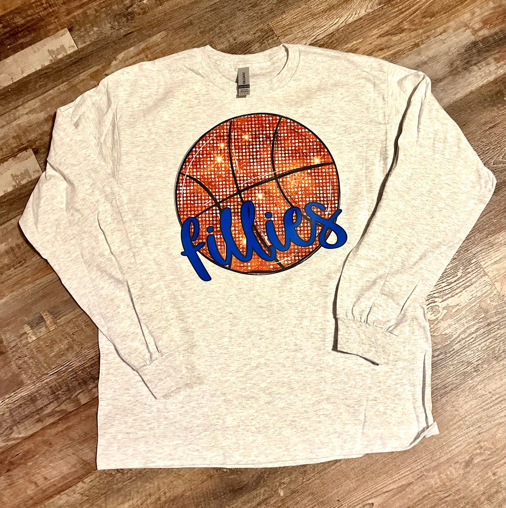 Olton Basketball Long Sleeve Tee - Fillies