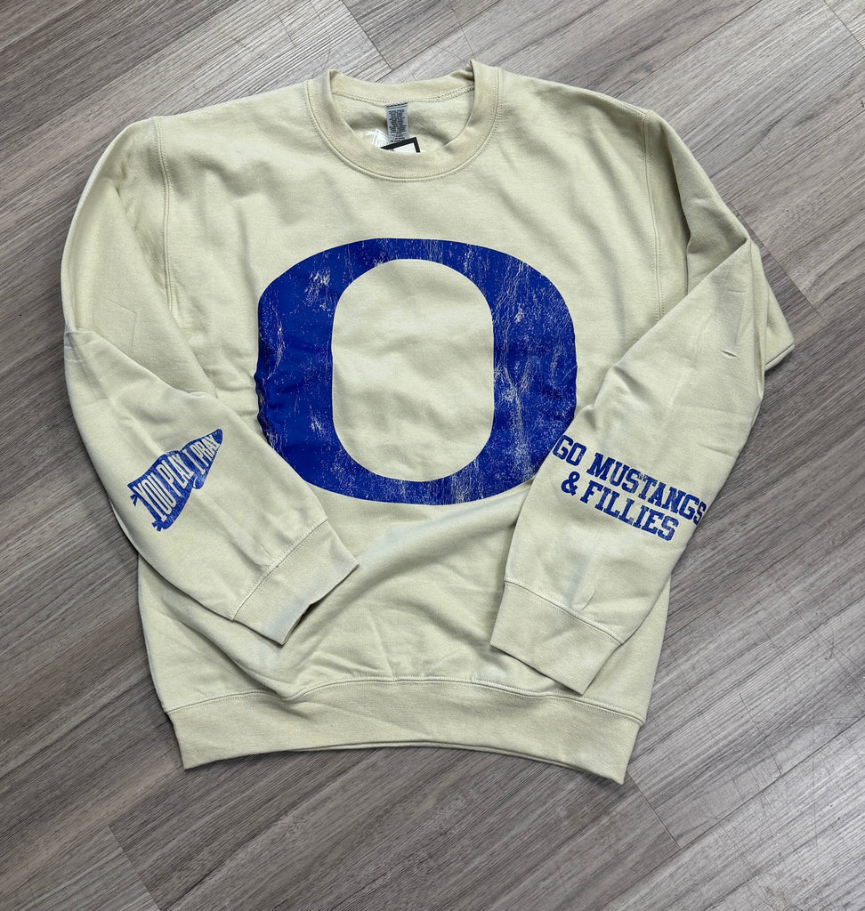 Distressed Olton O- Go Mustangs and Fillies