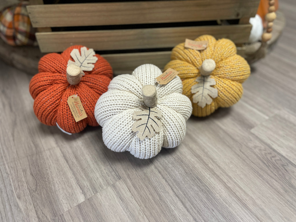 Fall Sweater Knit Pumpkins