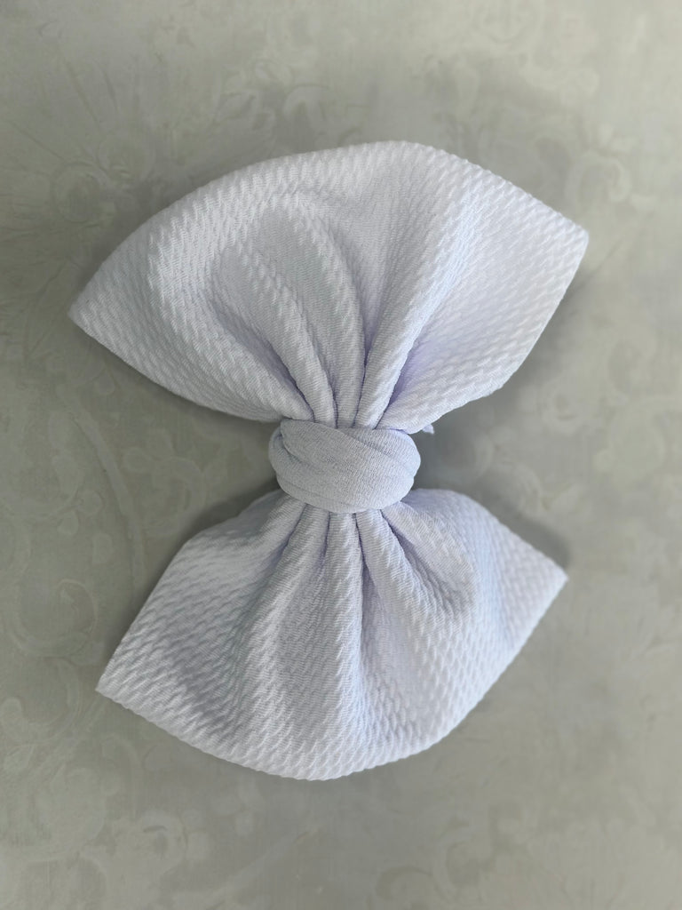 White Hand Tied Bows