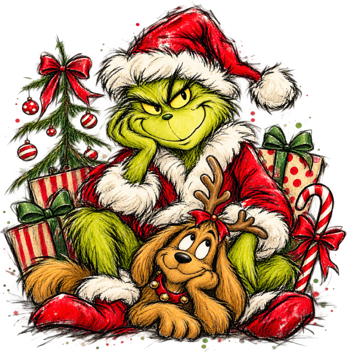 Grinch Christmas Long Sleeve Tee