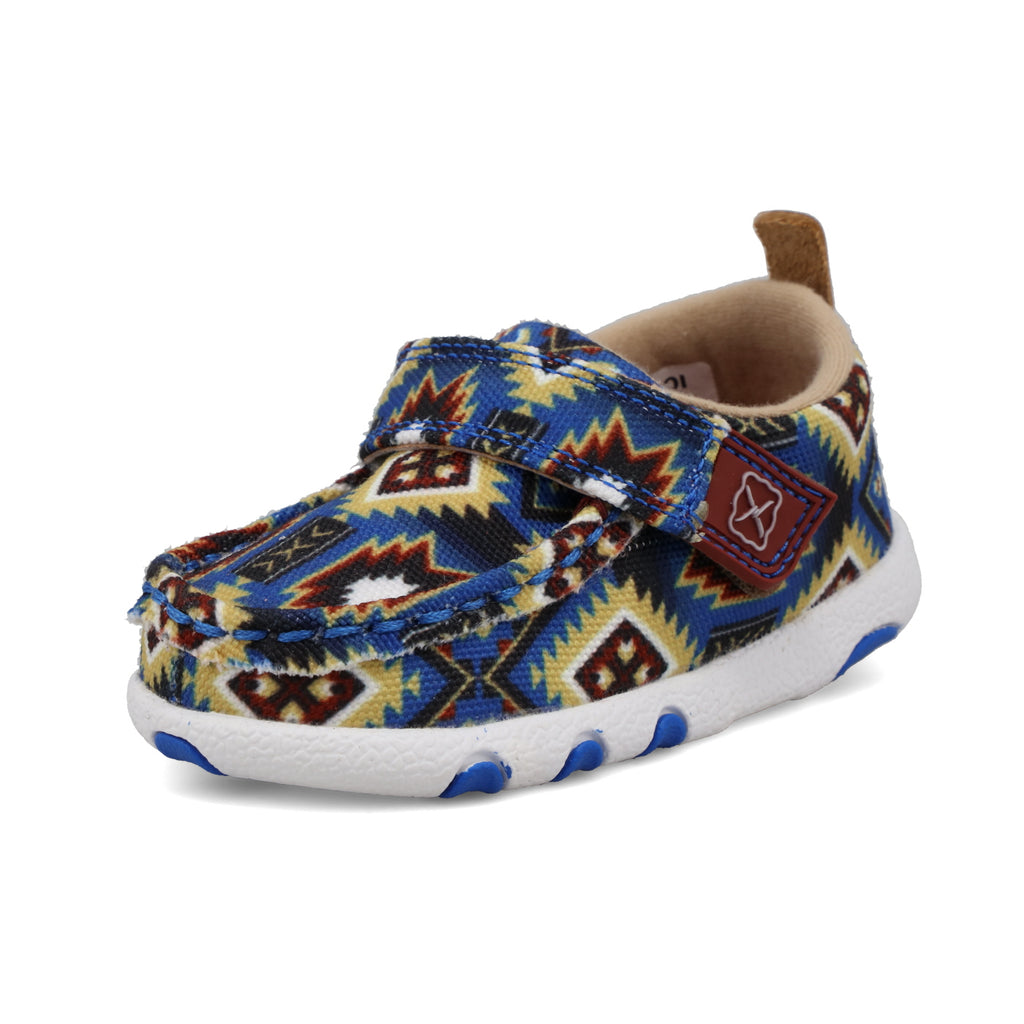 Driving Moc - Blue Multi Aztec