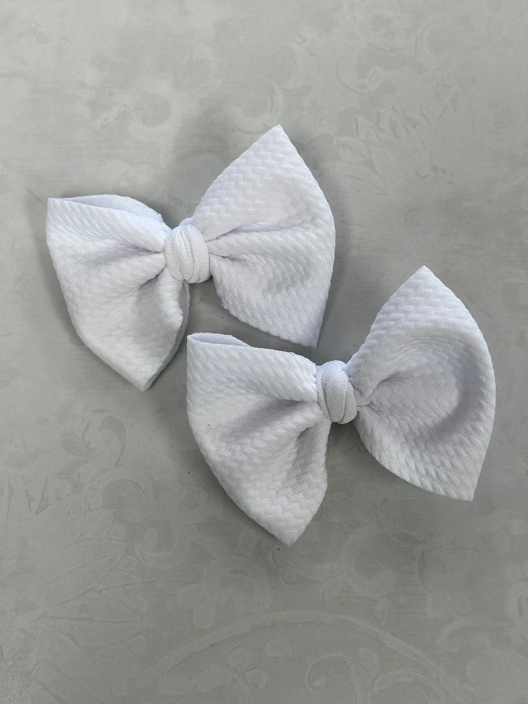White Hand Tied Bow Collection