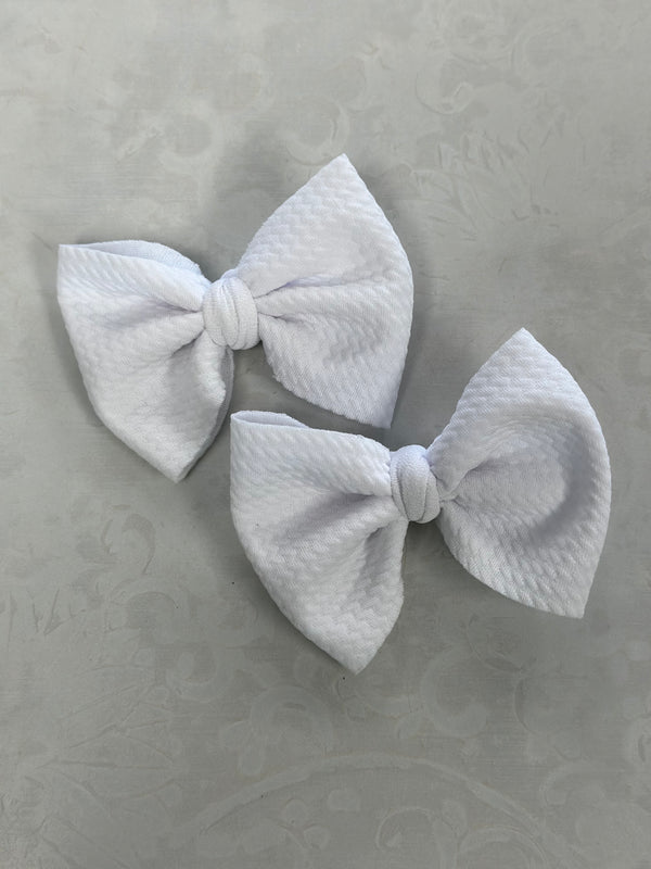 White Hand Tied Bow Collection