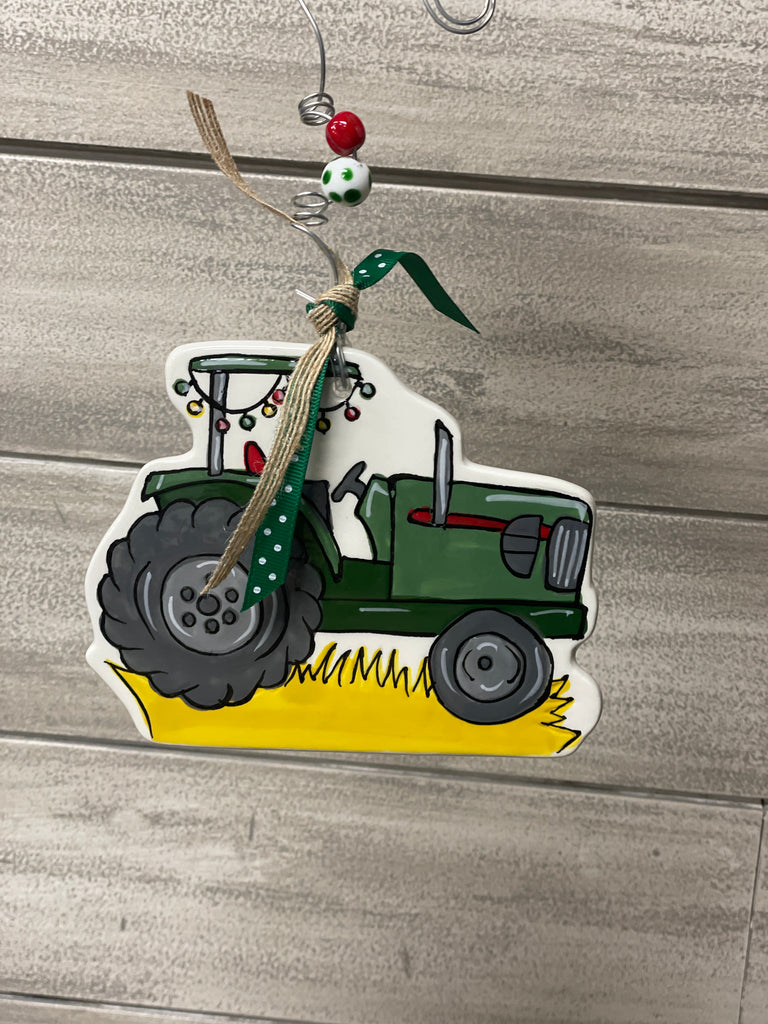 Tractor Flat Ornament