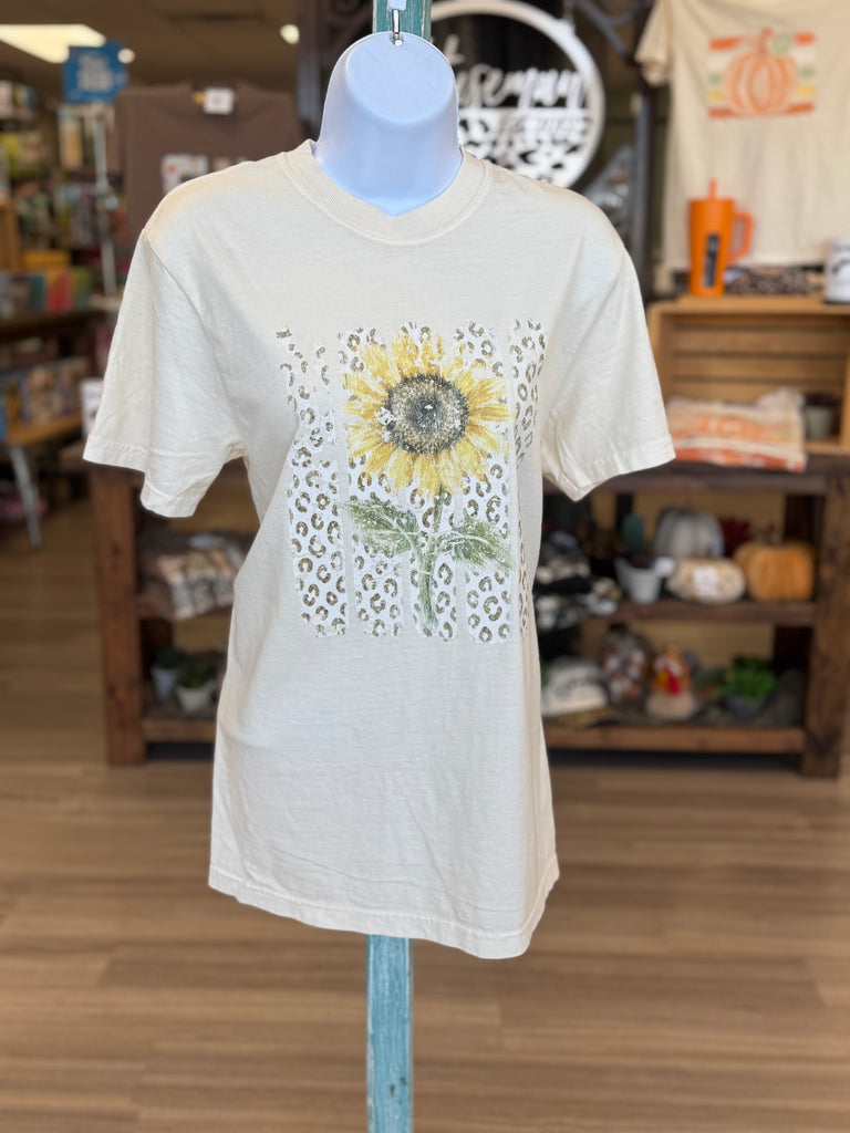 Sunflower Leopard Stripes Tee
