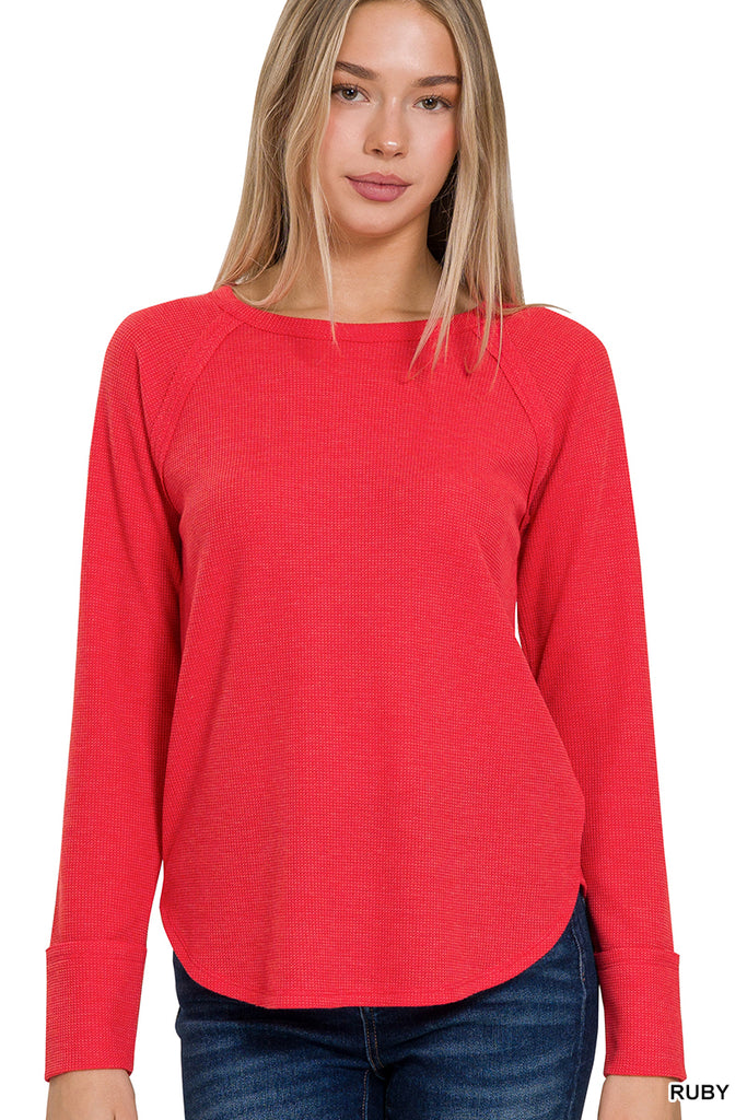 Baby Waffle Long Sleeve Top